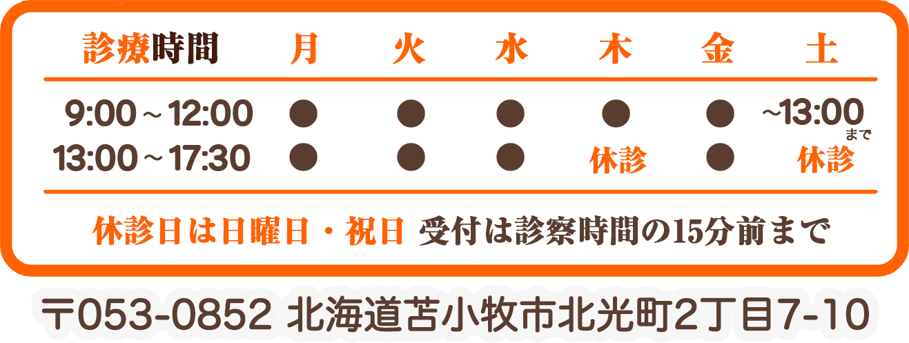稲岡内科小児科診療日・休館日
