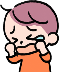 泣いている子供アイコン