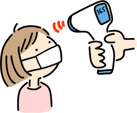 熱を測っている子供アイコン