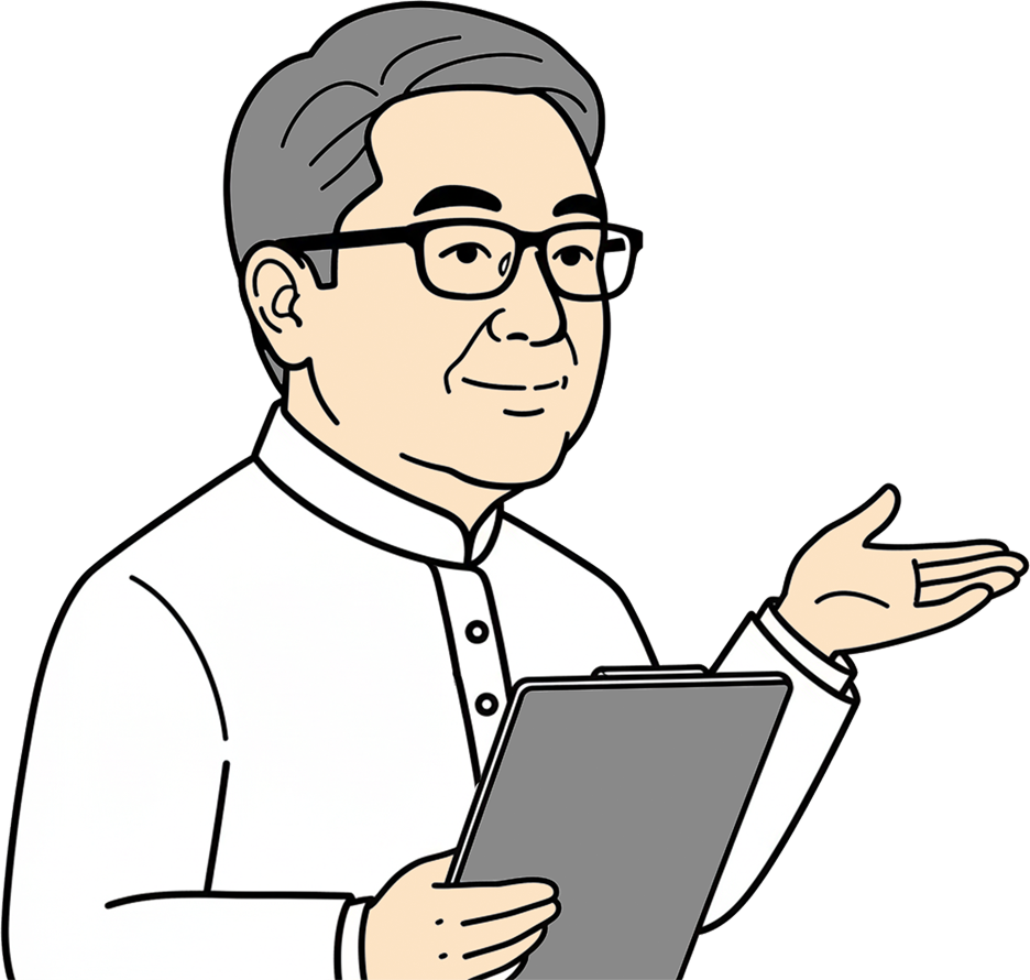 稲岡内科小児科院長先生診察中アイコン